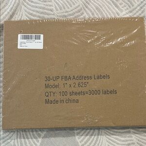 Brown Address Labels Pack